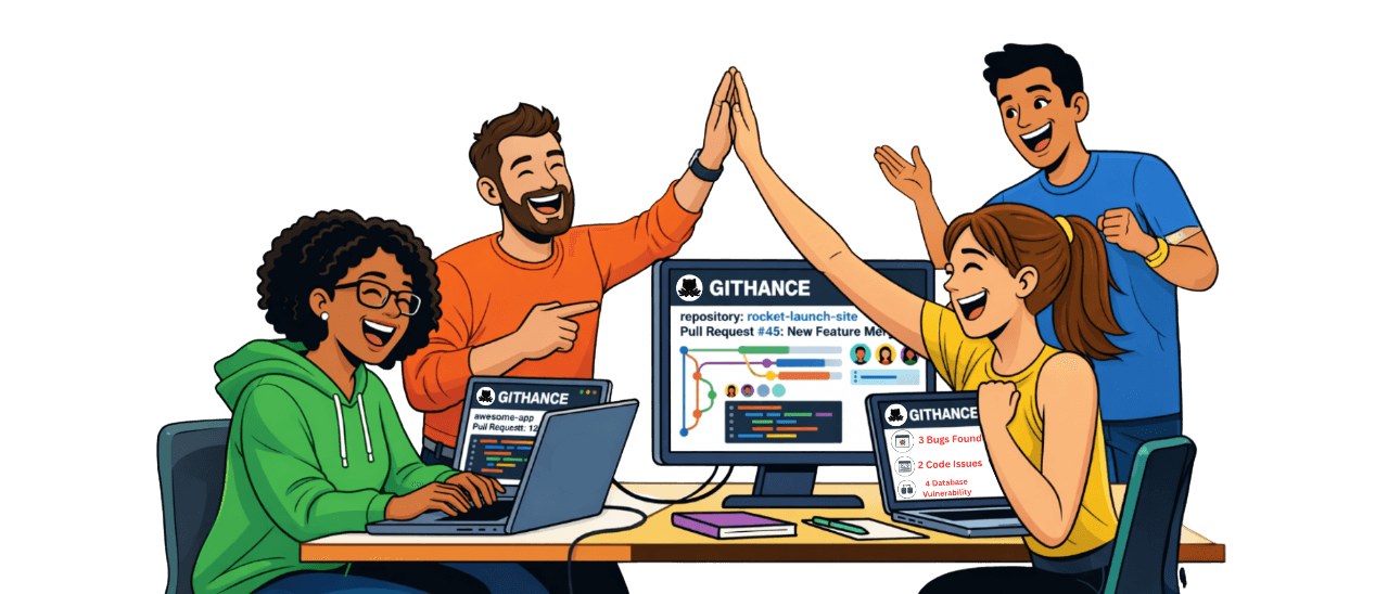GitHance product preview for README generation and profile analytics